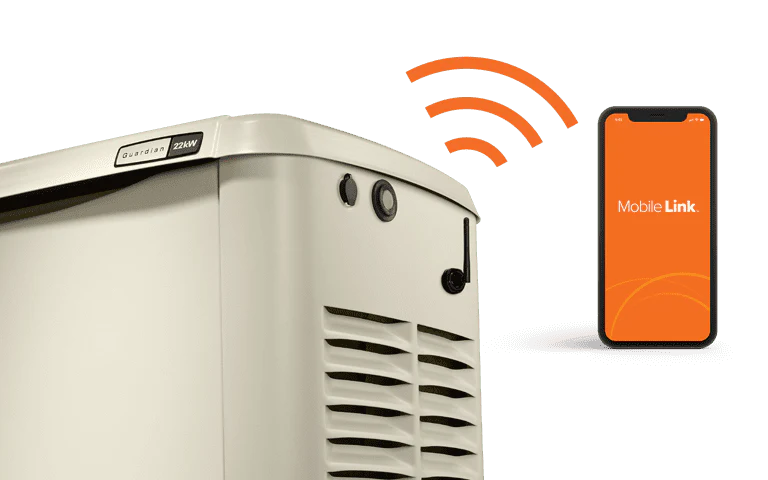 Generac Generator with Mobile Link technology
