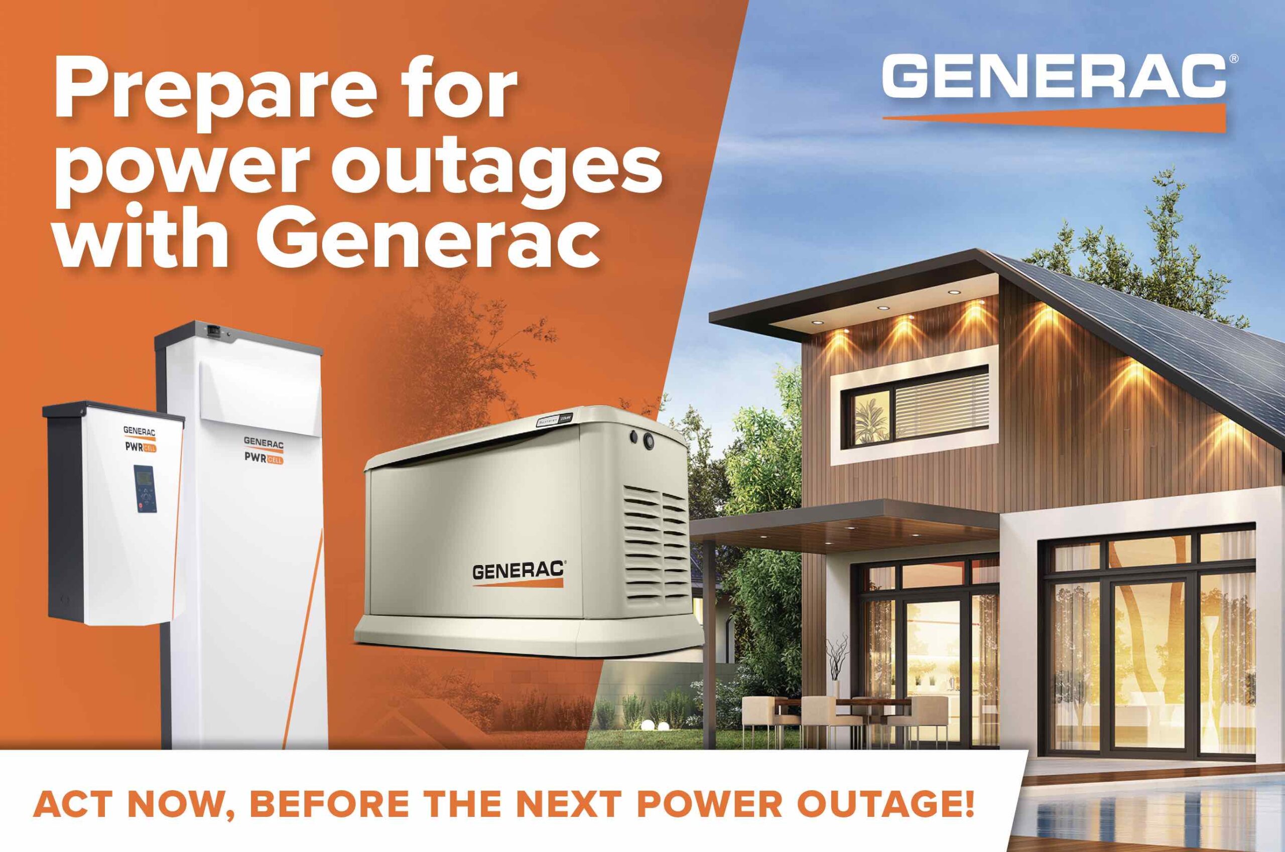 A Generac Battery Power Source and the Guardian Series -- Both excellent options for Floridian homes